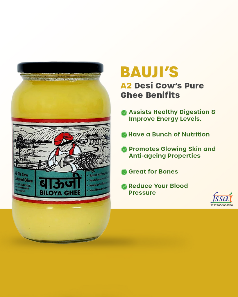 BAUJI A2 GIR Cow Cultured Ghee